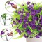 12-Bundle Artificial Outdoor Flowers – UV-Resistant Faux Eucalyptus Plants for Spring Garden, Hanging Planters, Vases, and Home Decor (Purple)